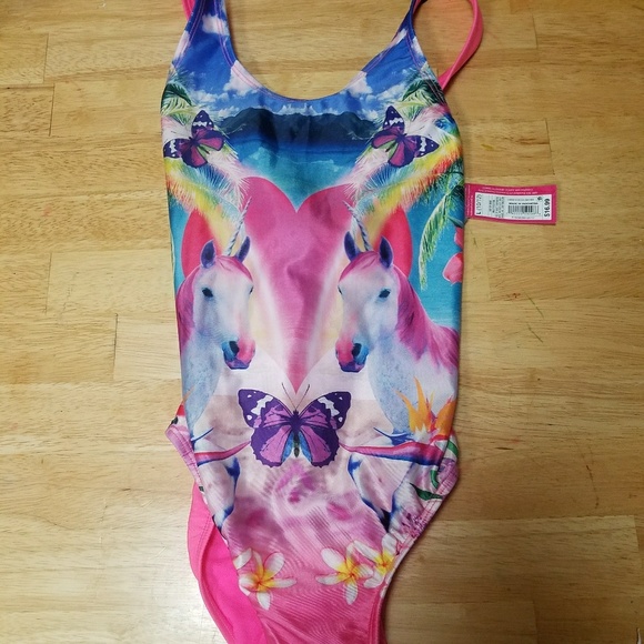 unicorn bathing suit for girls